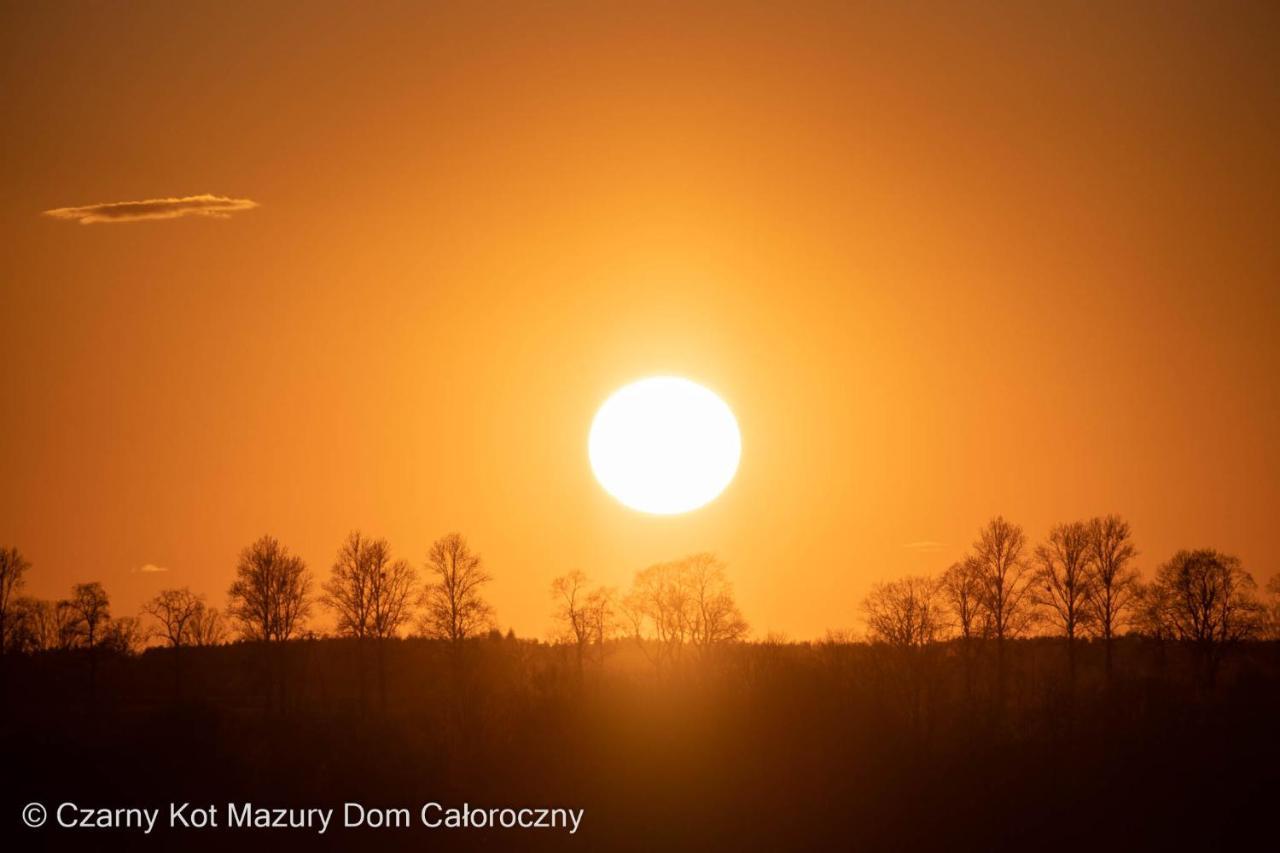 Malkinie Czarny Kot Mazury Dom Calorocznyヴィラ エクステリア 写真